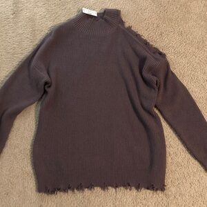 Maurices Women's Plum off the shoulder Turtleneck Sweater